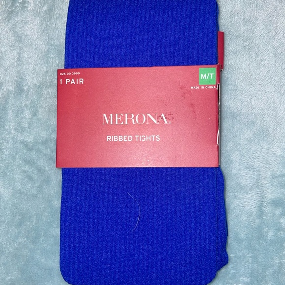 NWT Merona tights in Athens Blue - Picture 1 of 2
